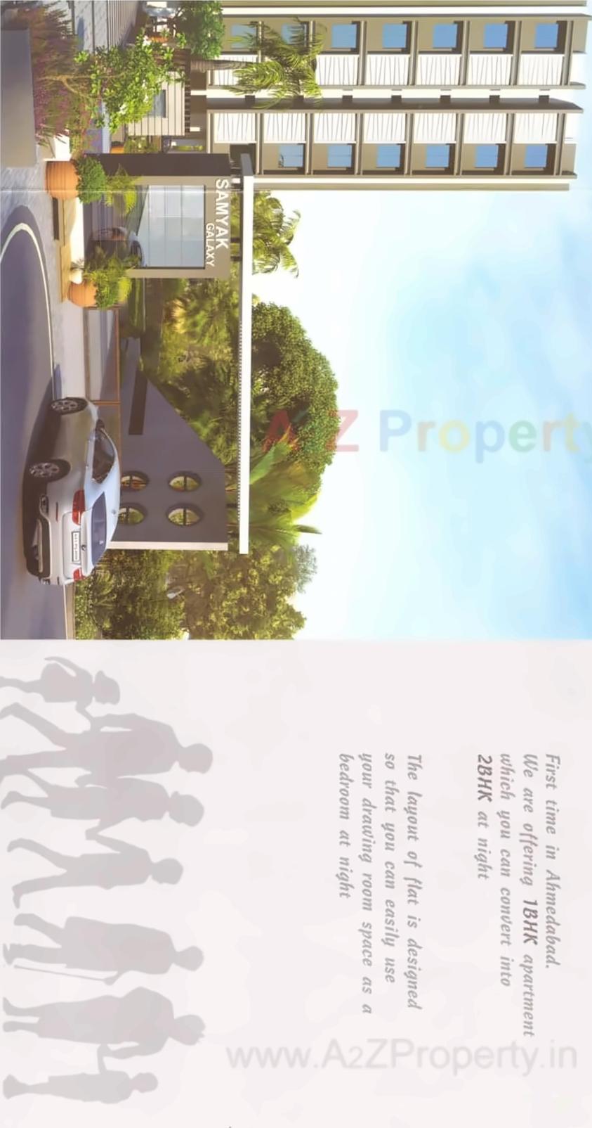 3D Elevation of real estate project Samyak Galaxy located at City, Ahmedabad, Gujarat