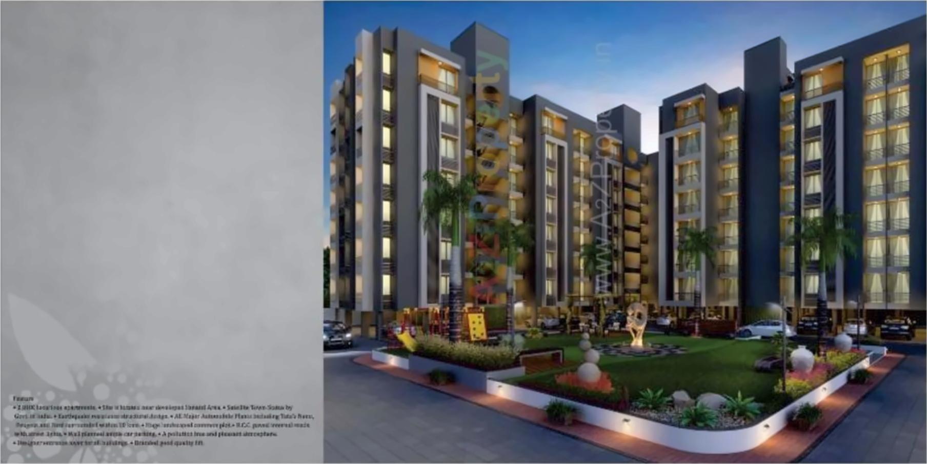 3D Elevation of real estate project Sanand Greens Residency located at Sanand, Ahmedabad, Gujarat