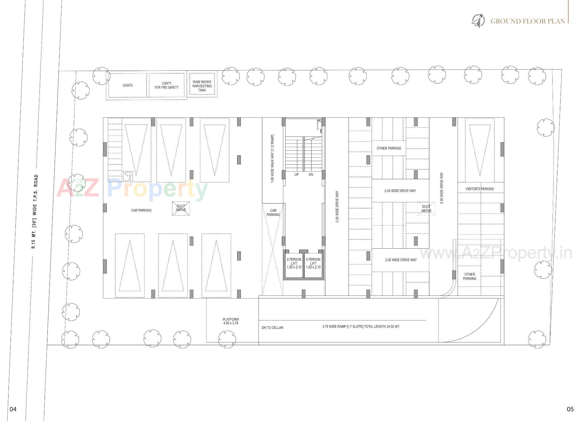 Layout of real estate project Sanatan Sarathi located at Chhadavad, Ahmedabad, Gujarat