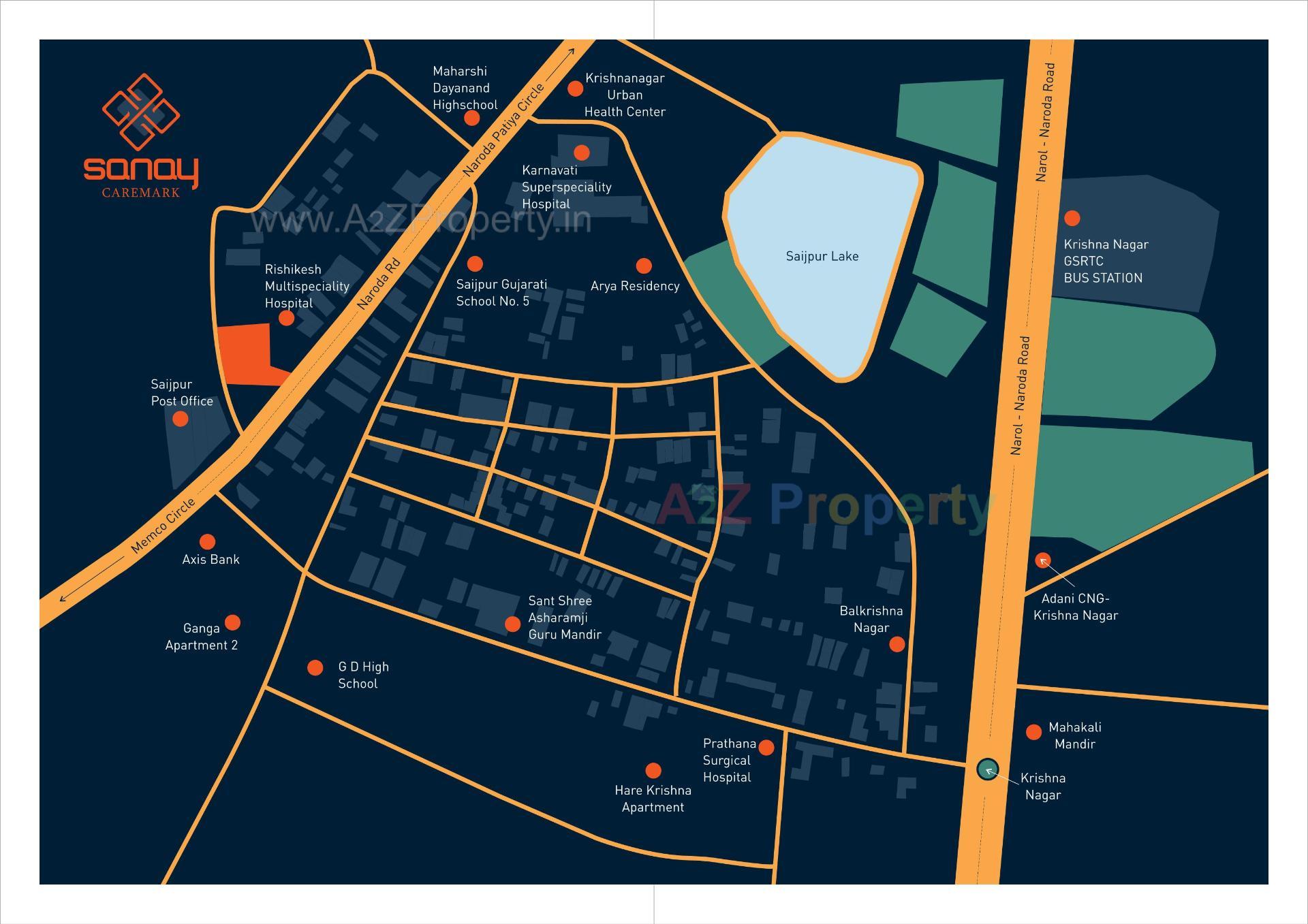  of real estate project Sanay Caremark located at Saijpur, Ahmedabad, Gujarat