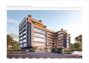 Elevation of real estate project Sanay Caremark located at Saijpur, Ahmedabad, Gujarat