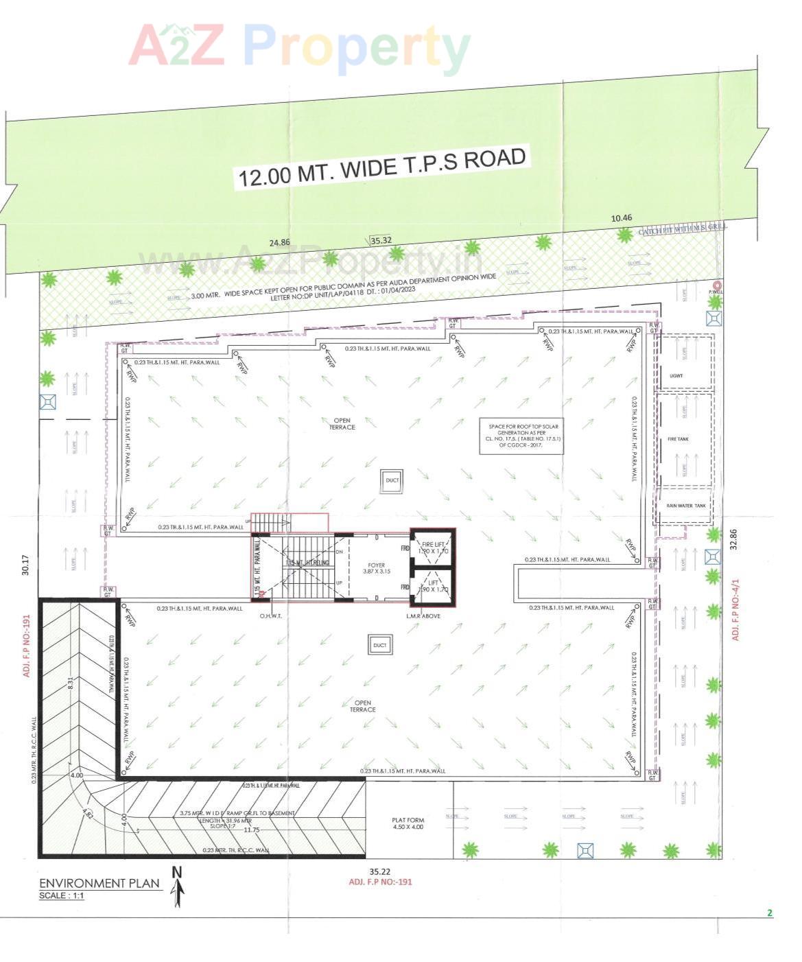 Layout of real estate project Sanctum located at Ambli, Ahmedabad, Gujarat