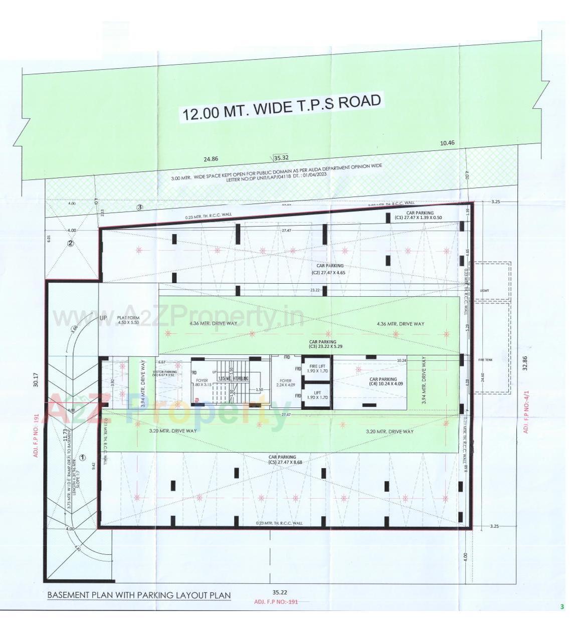 Layout of real estate project Sanctum located at Ambli, Ahmedabad, Gujarat