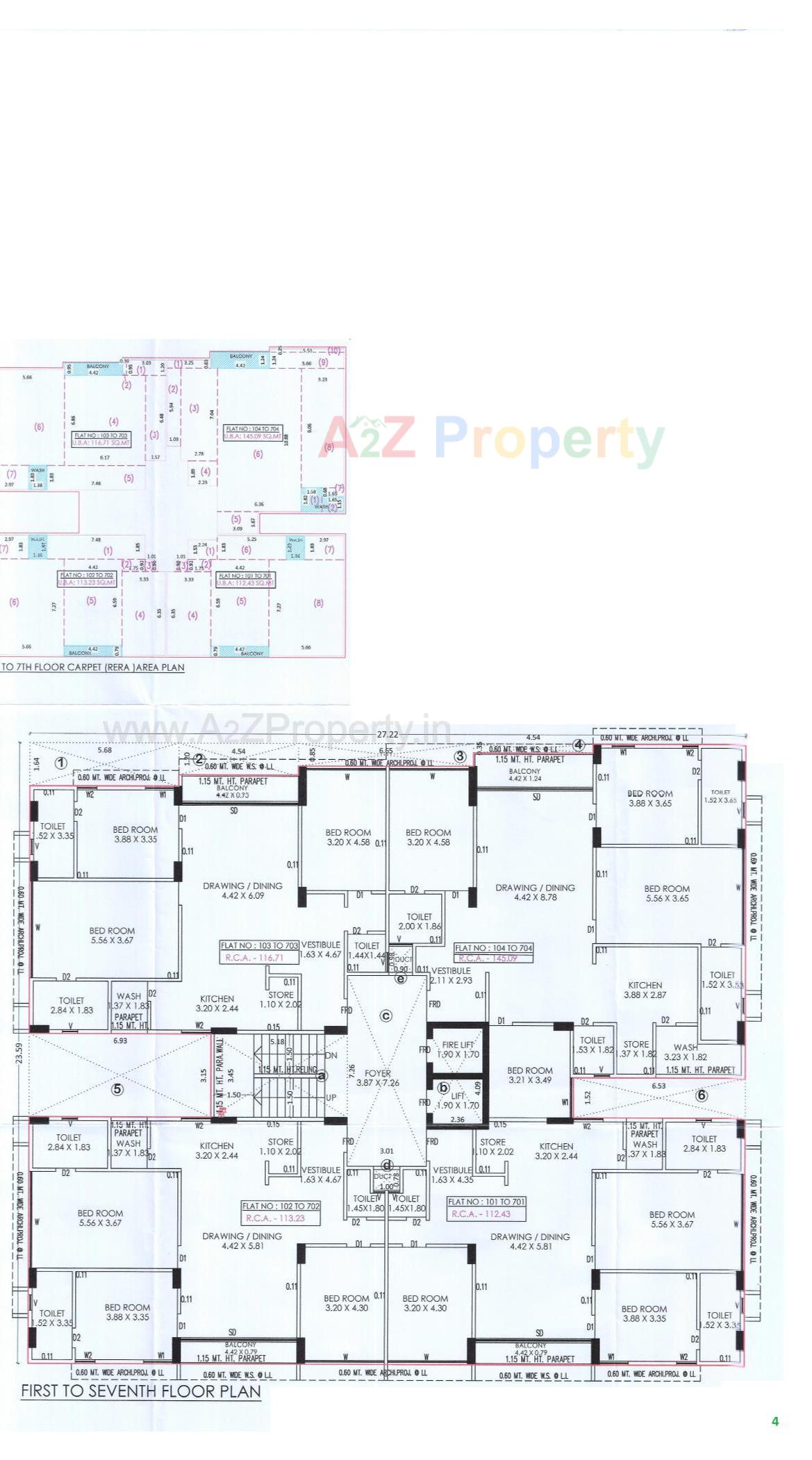 Layout of real estate project Sanctum located at Ambli, Ahmedabad, Gujarat
