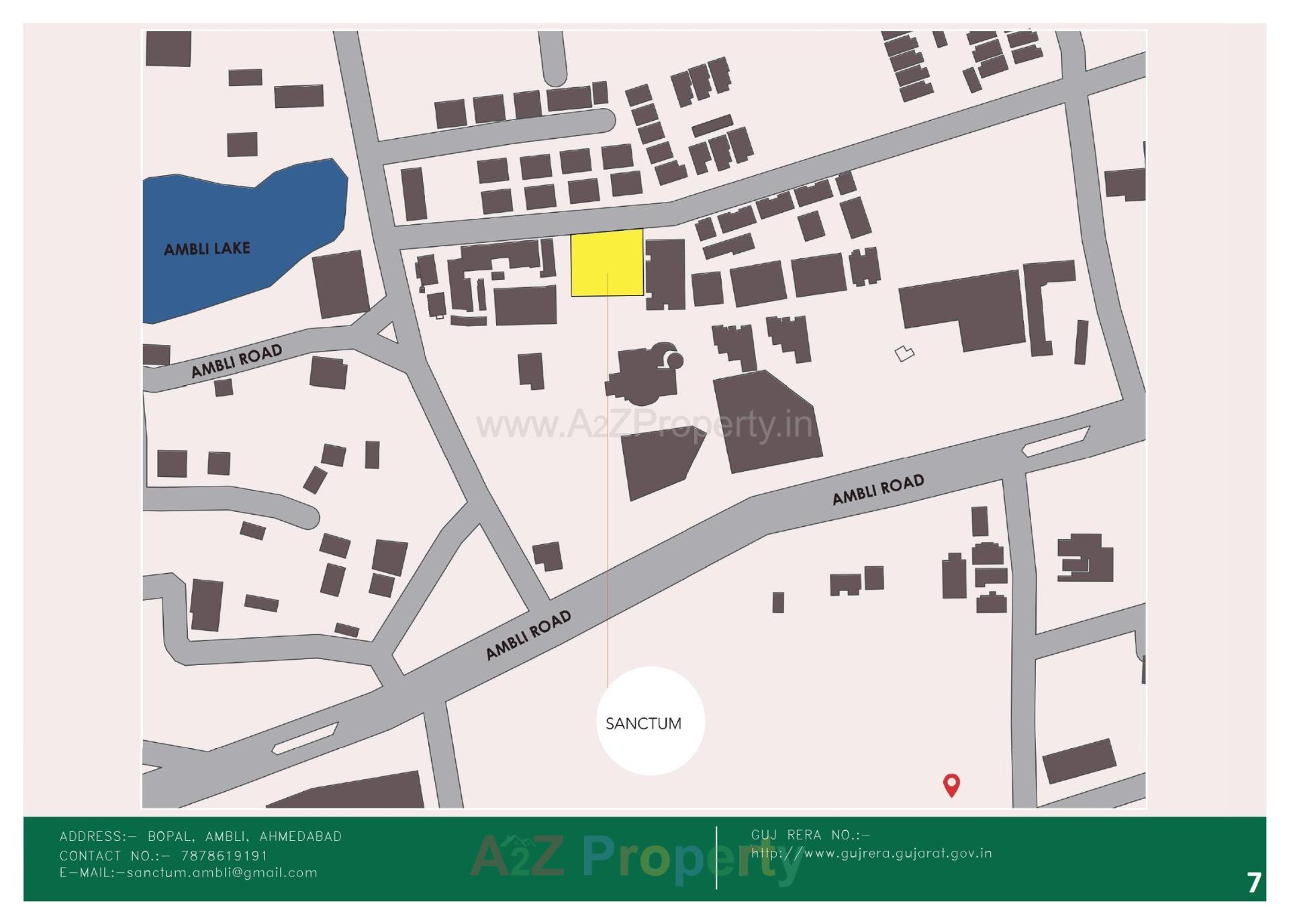  of real estate project Sanctum located at Ambli, Ahmedabad, Gujarat