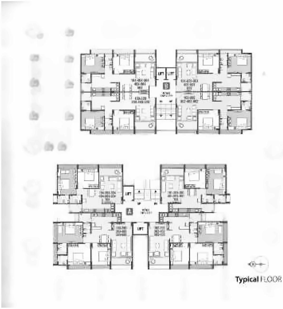 Layout of real estate project Sandal Wood located at Sola, Ahmedabad, Gujarat