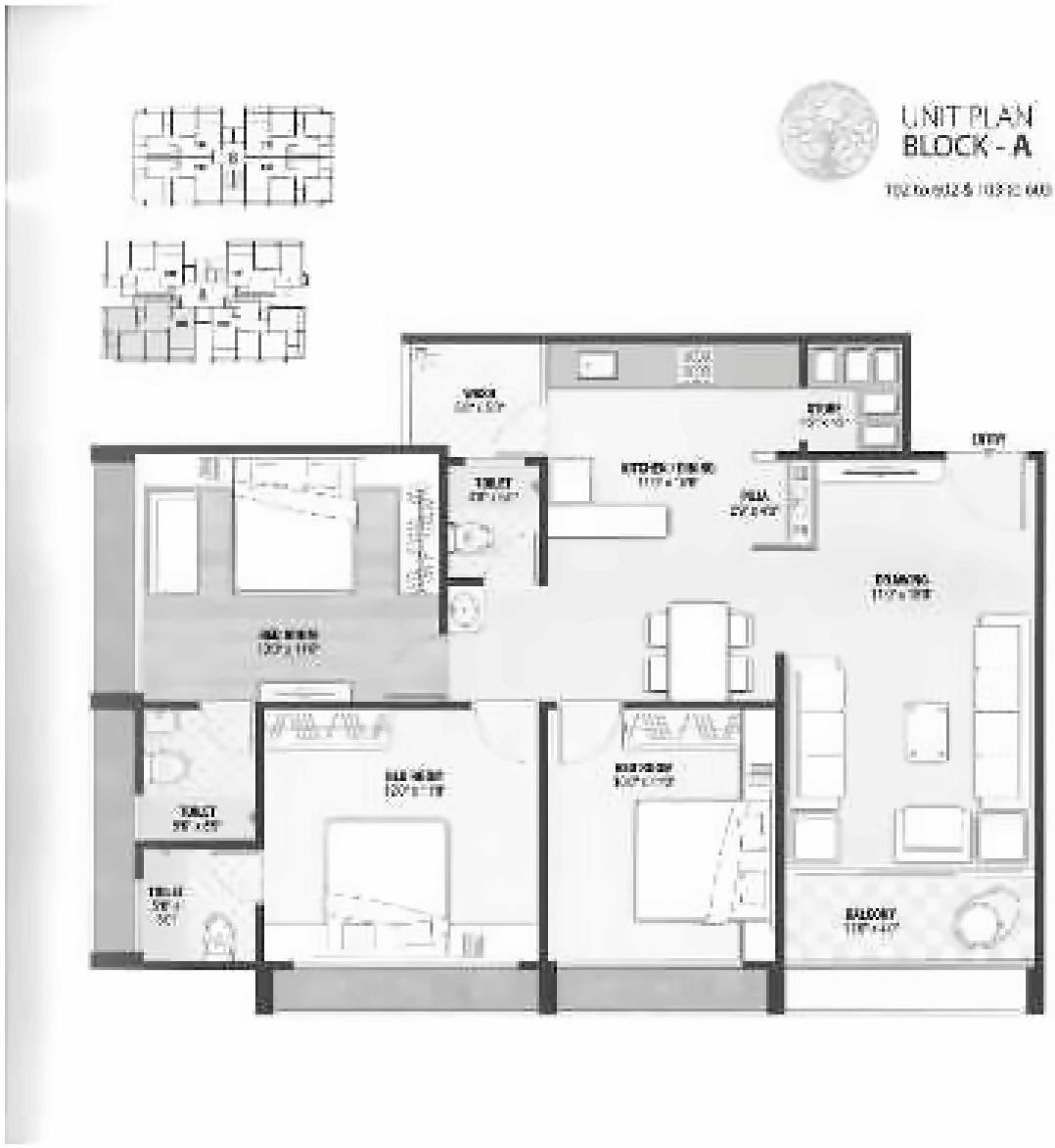 Layout of real estate project Sandal Wood located at Sola, Ahmedabad, Gujarat