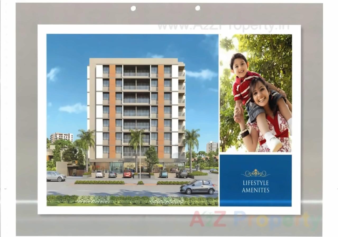 3D Elevation of real estate project Sandalwood Elegance located at Sola, Ahmedabad, Gujarat