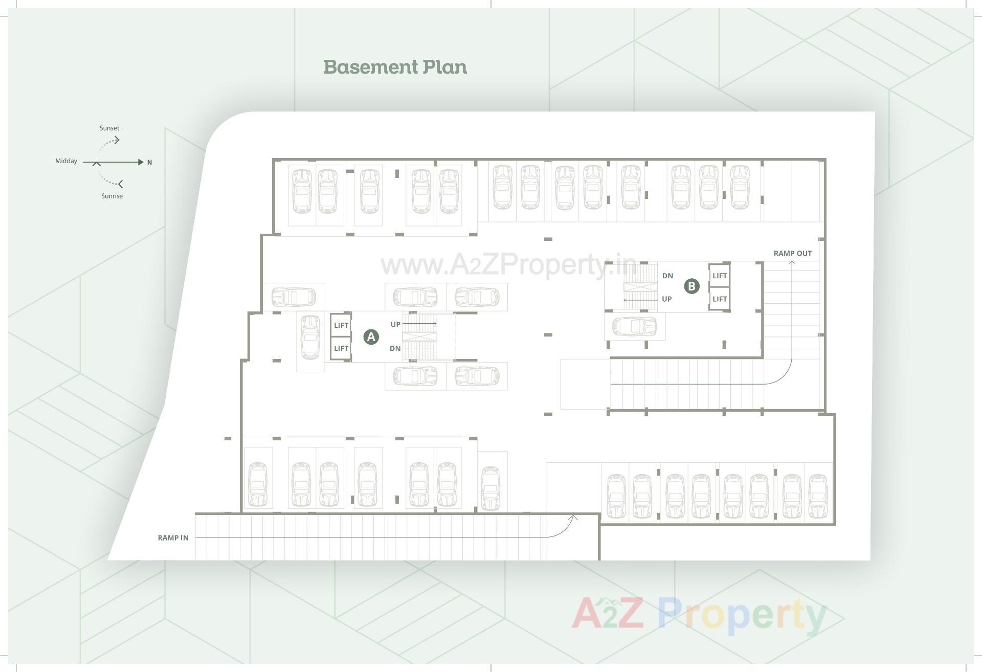 Layout of real estate project Sangam Paradise located at Vadaj, Ahmedabad, Gujarat