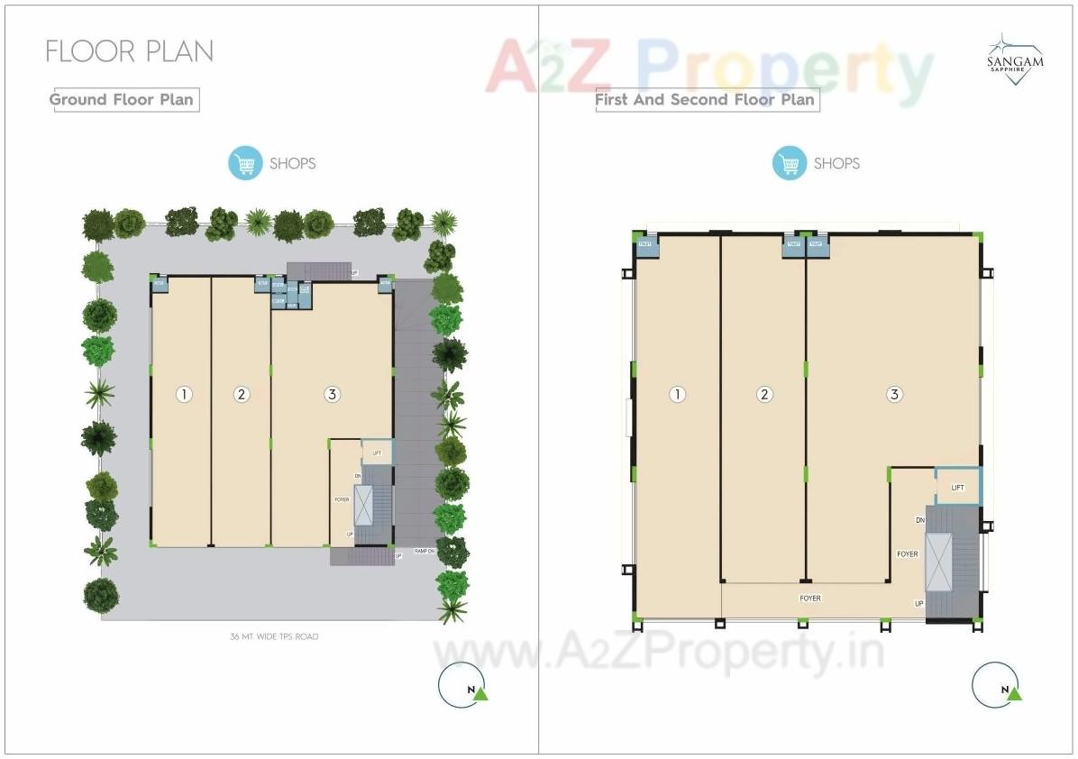 Layout of real estate project Sangam Sapphire located at Sola, Ahmedabad, Gujarat
