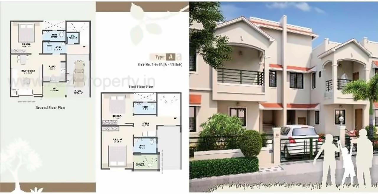 Layout of real estate project Sangani Upvan located at Vatva, Ahmedabad, Gujarat