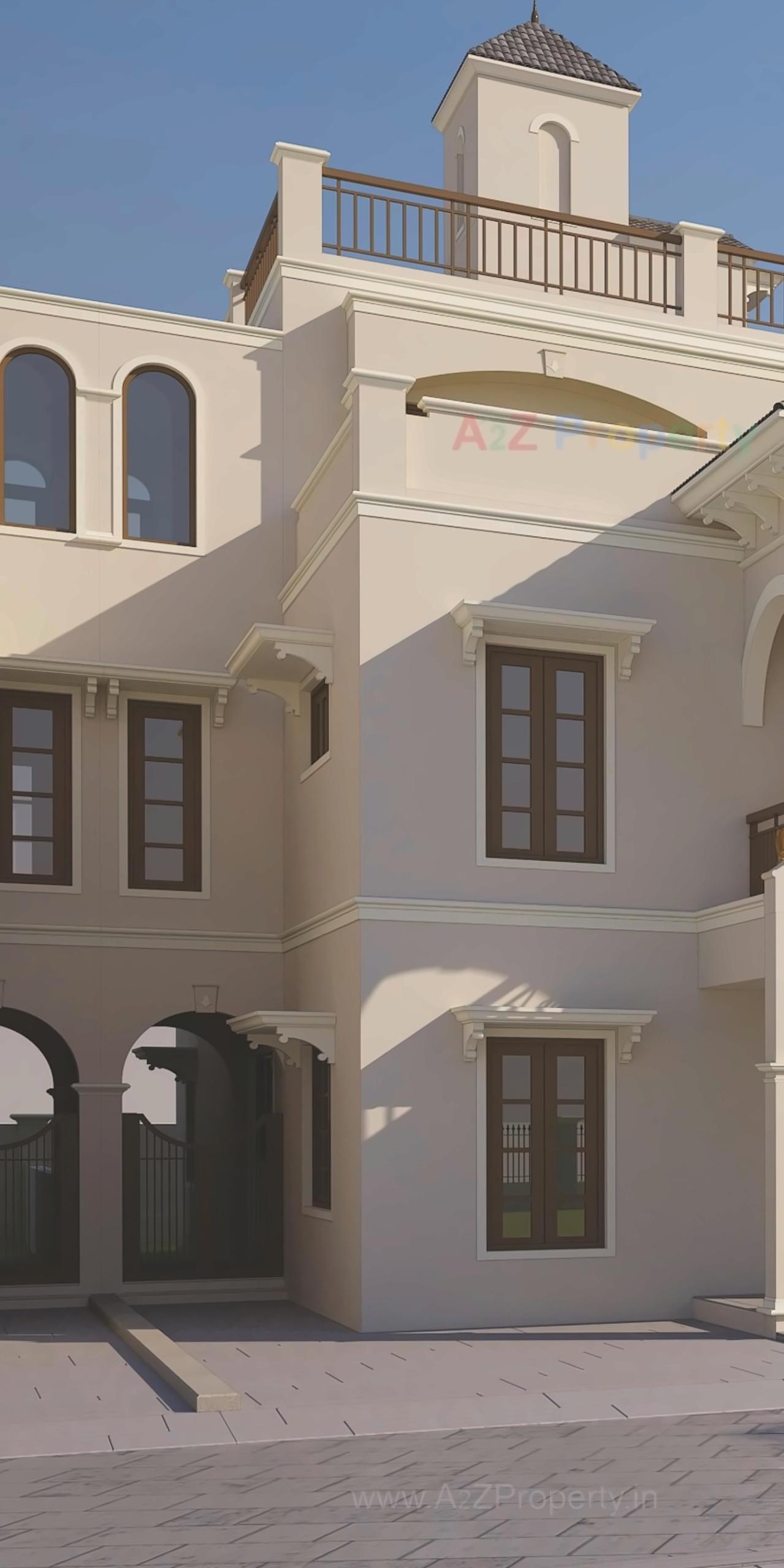 3D Elevation of real estate project Sangath Palace located at Chandkheda, Ahmedabad, Gujarat