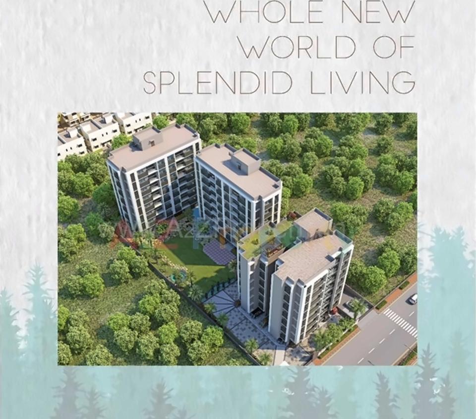 3D Elevation of real estate project Sangath Pine located at Chandkheda, Ahmedabad, Gujarat