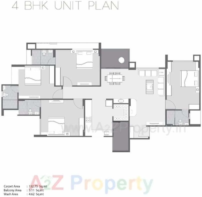Layout of real estate project Sangath Pine located at Chandkheda, Ahmedabad, Gujarat