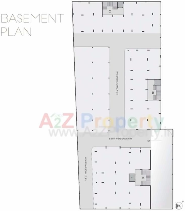 Layout of real estate project Sangath Pine located at Chandkheda, Ahmedabad, Gujarat
