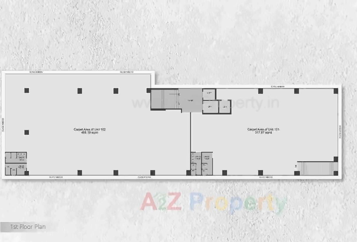 Layout of real estate project Sangath Plus located at Chandkheda, Ahmedabad, Gujarat