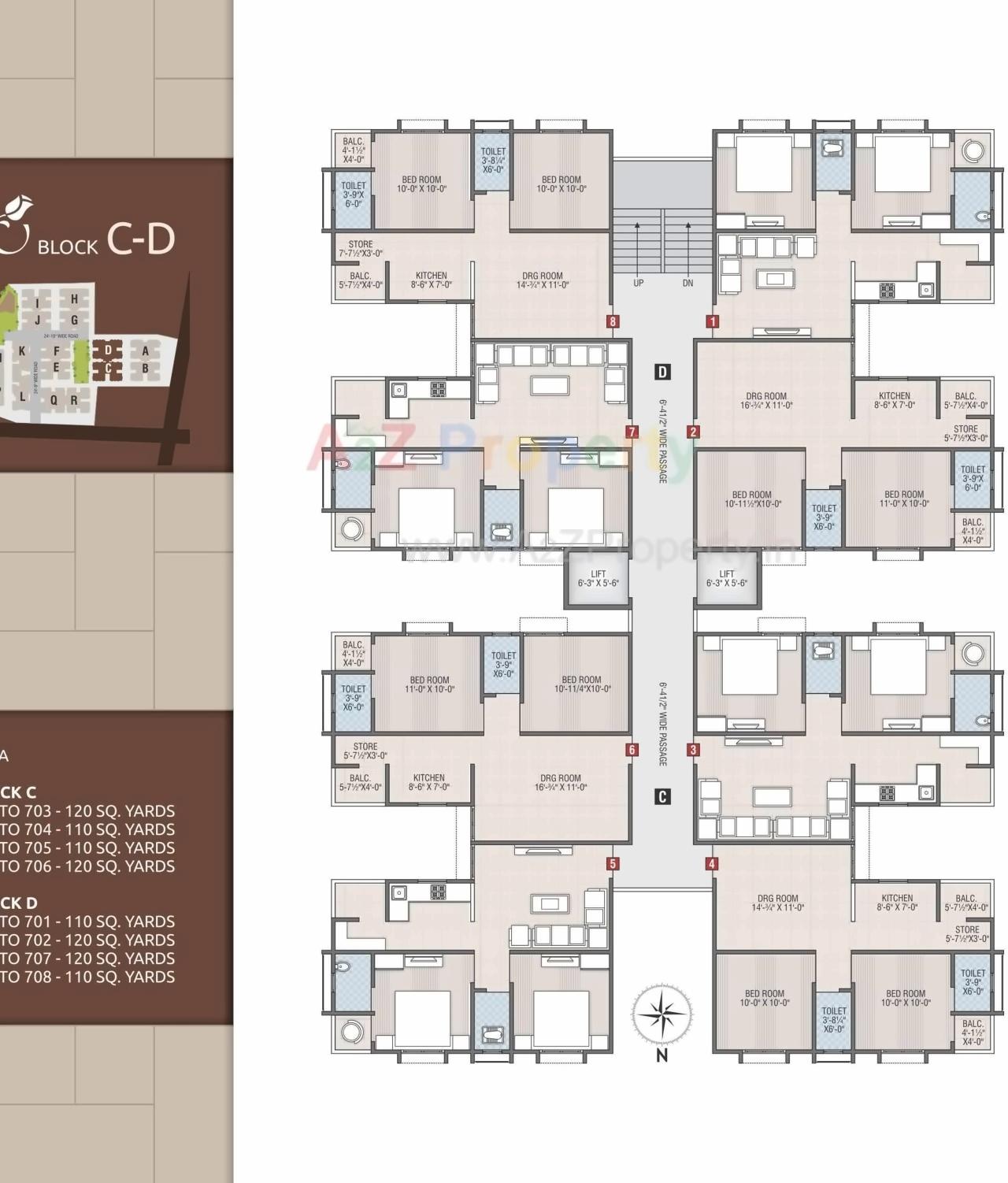 Layout of real estate project Sanidhya Flora located at Kali, Ahmedabad, Gujarat