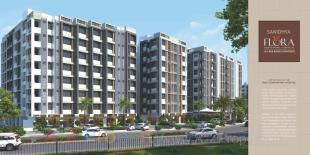 Elevation of real estate project Sanidhya Flora located at Kali, Ahmedabad, Gujarat