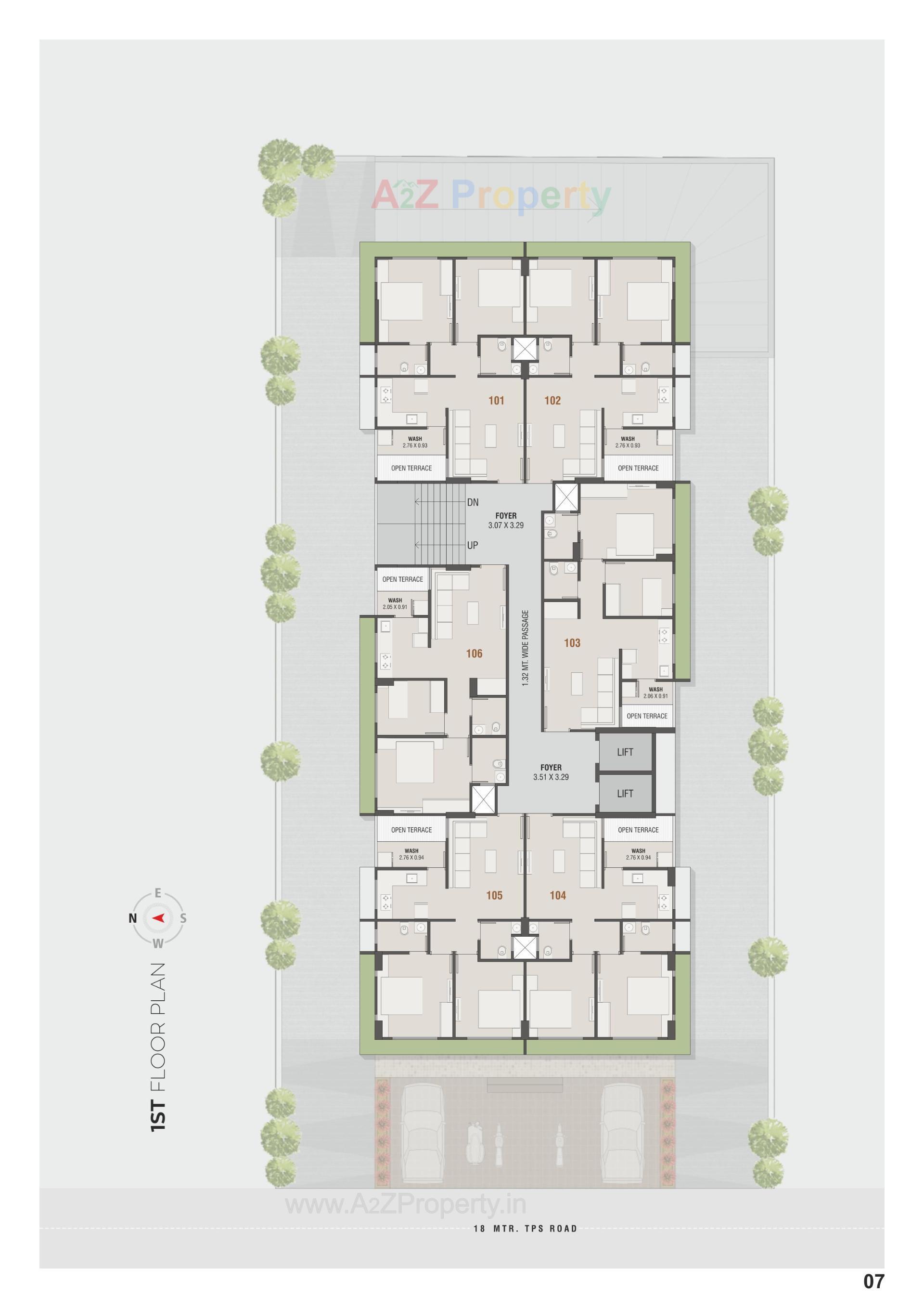 Layout of real estate project Sanidhya Greens located at Okaf, Ahmedabad, Gujarat