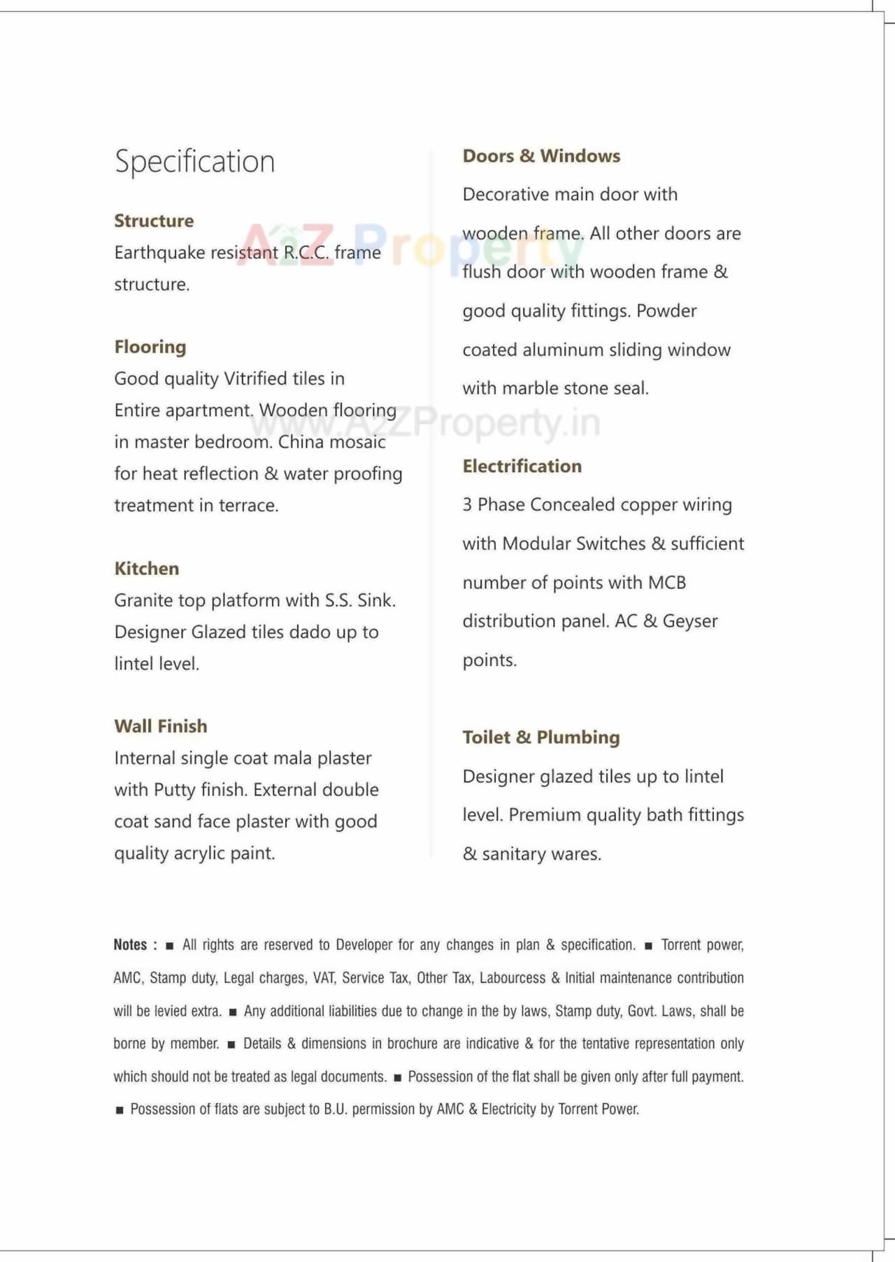 Project Specifications