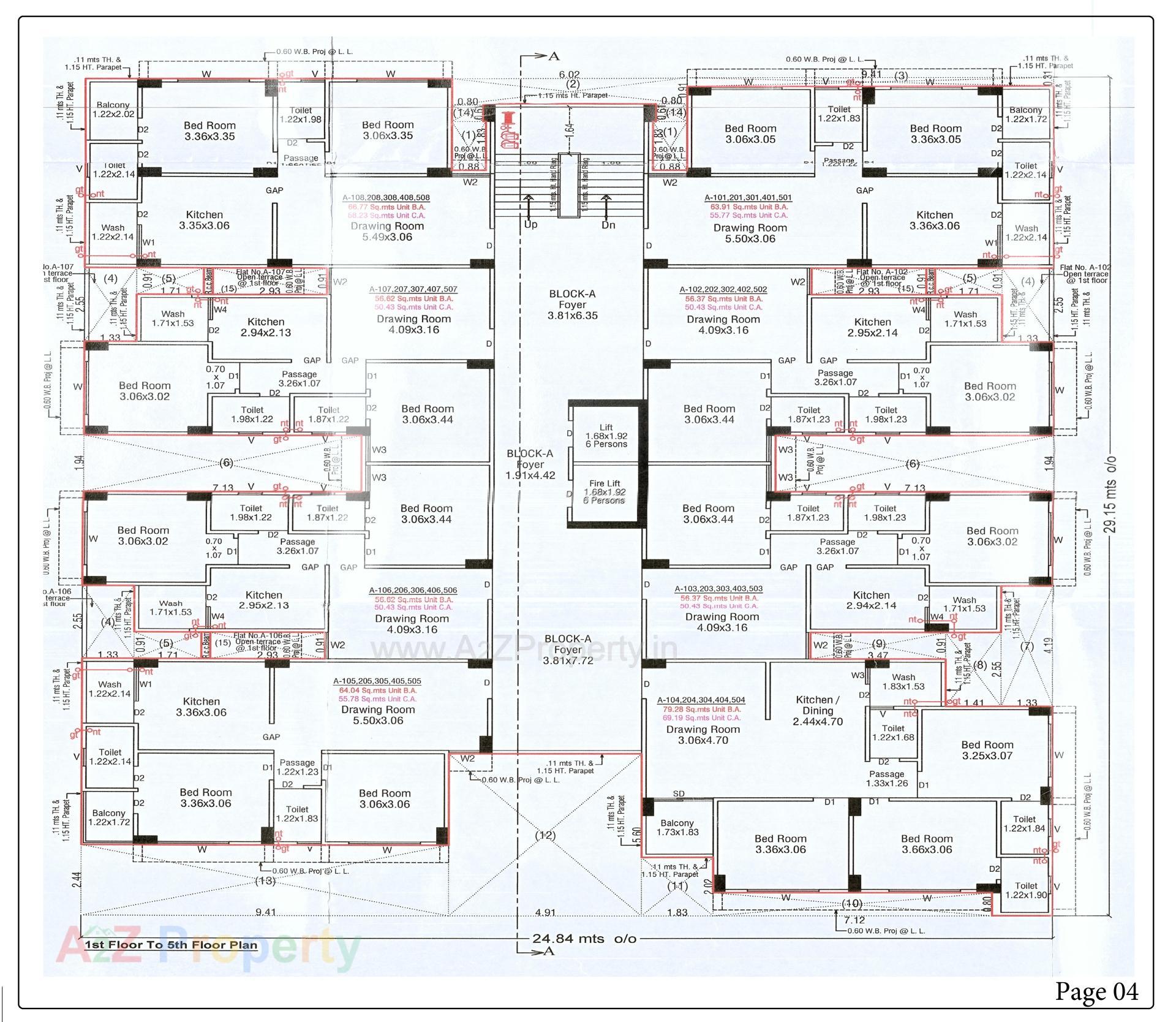 Layout of real estate project Sanidhya Parv located at Vejalpur, Ahmedabad, Gujarat