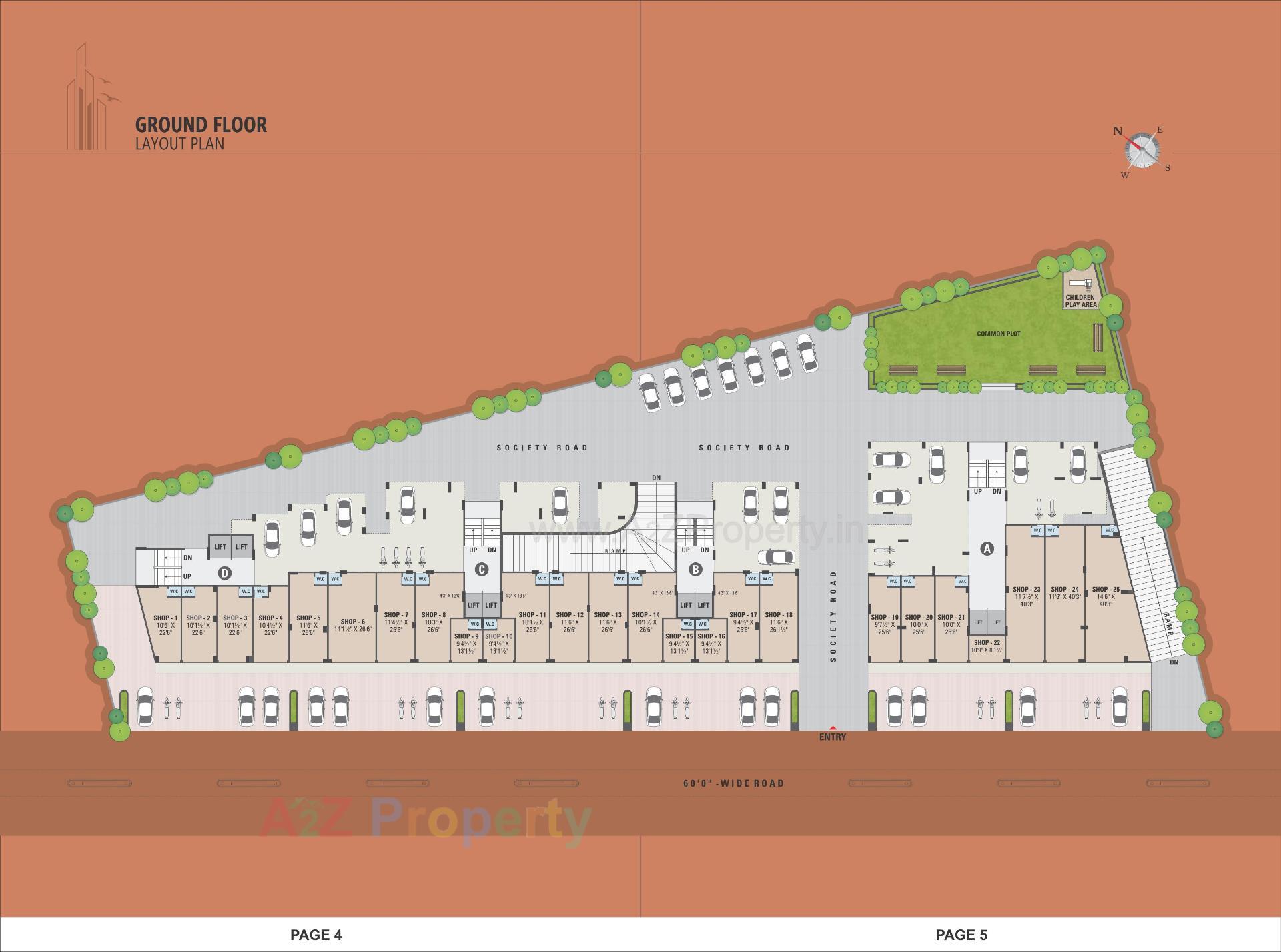 Layout of real estate project Sanidhya Sky located at Ahmedabad, Ahmedabad, Gujarat