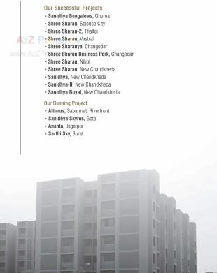 Elevation of real estate project Sanidhya Skyros located at Gota, Ahmedabad, Gujarat