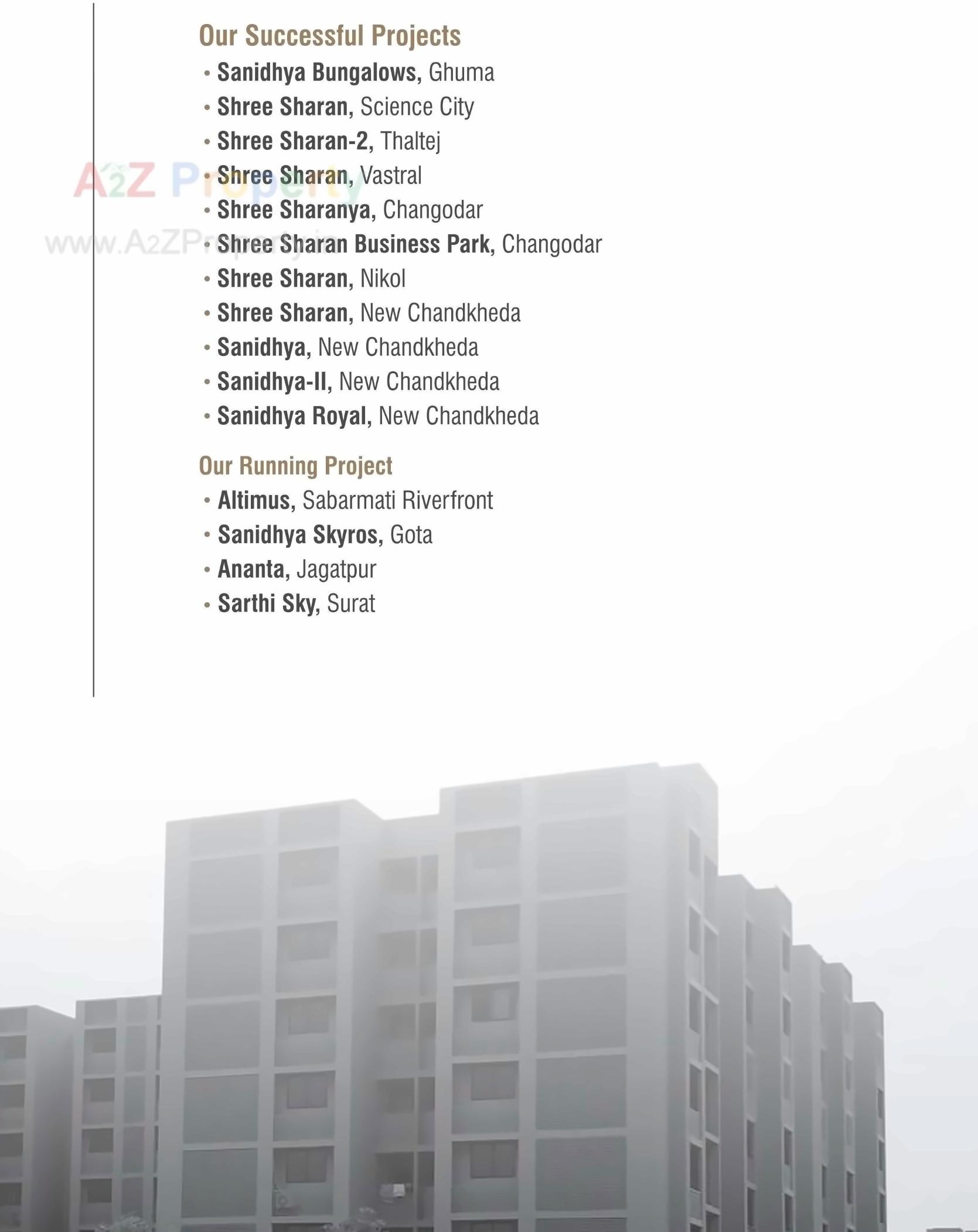 3D Elevation of real estate project Sanidhya Skyros located at Gota, Ahmedabad, Gujarat
