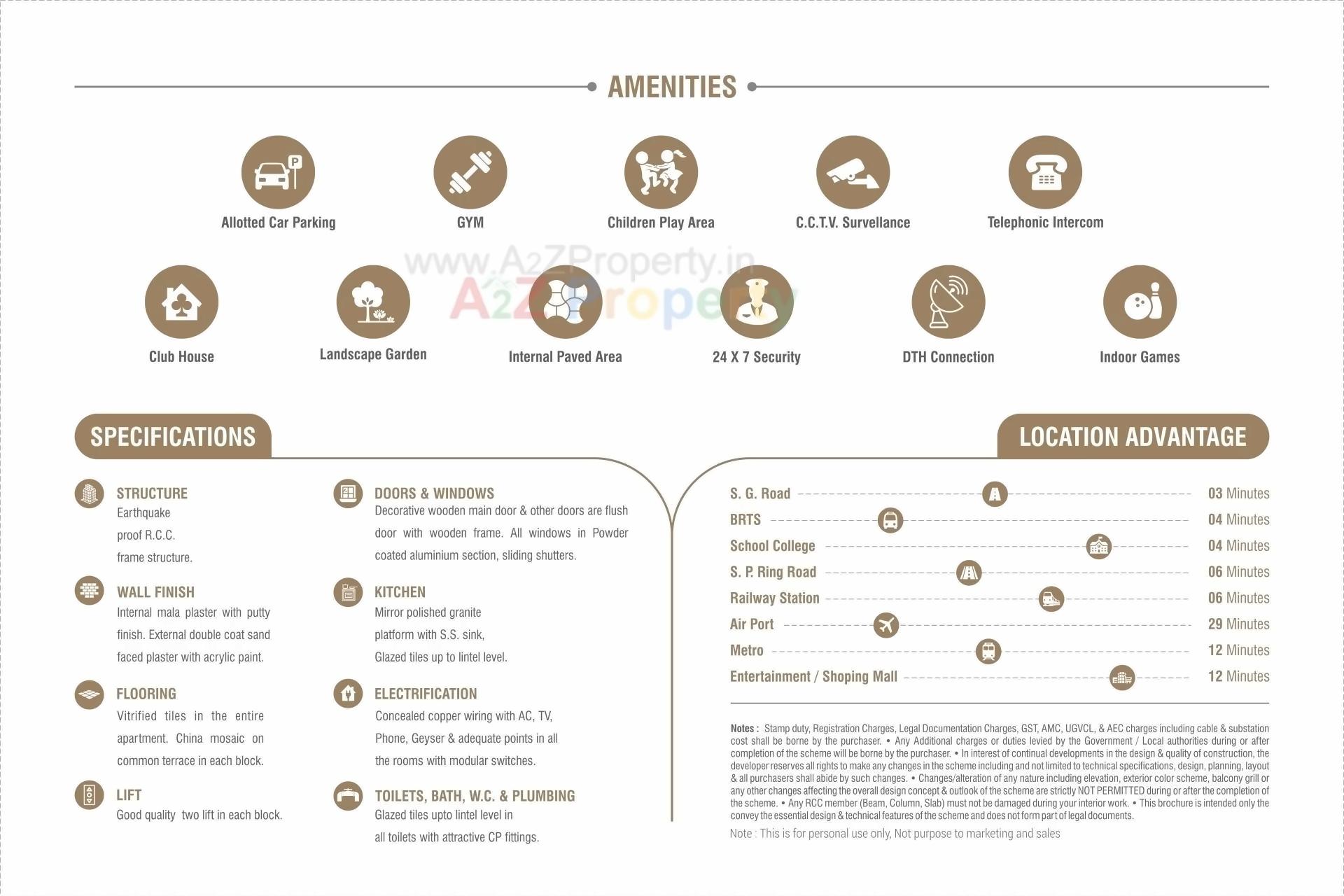  of real estate project Sanidhya Skyros located at Gota, Ahmedabad, Gujarat