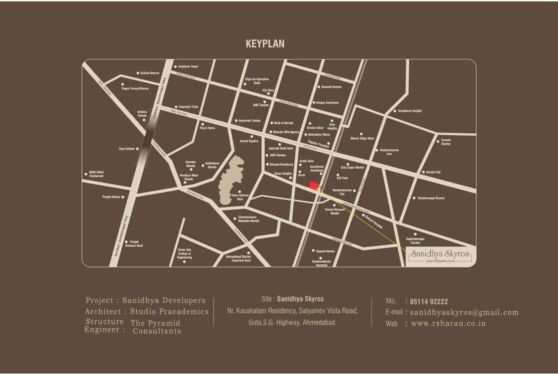  of real estate project Sanidhya Skyros located at Gota, Ahmedabad, Gujarat