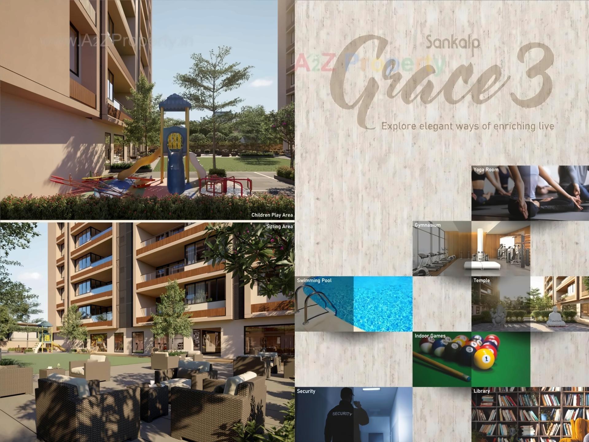 3D Elevation of real estate project Sankalp Grace located at Ahmedabad, Ahmedabad, Gujarat