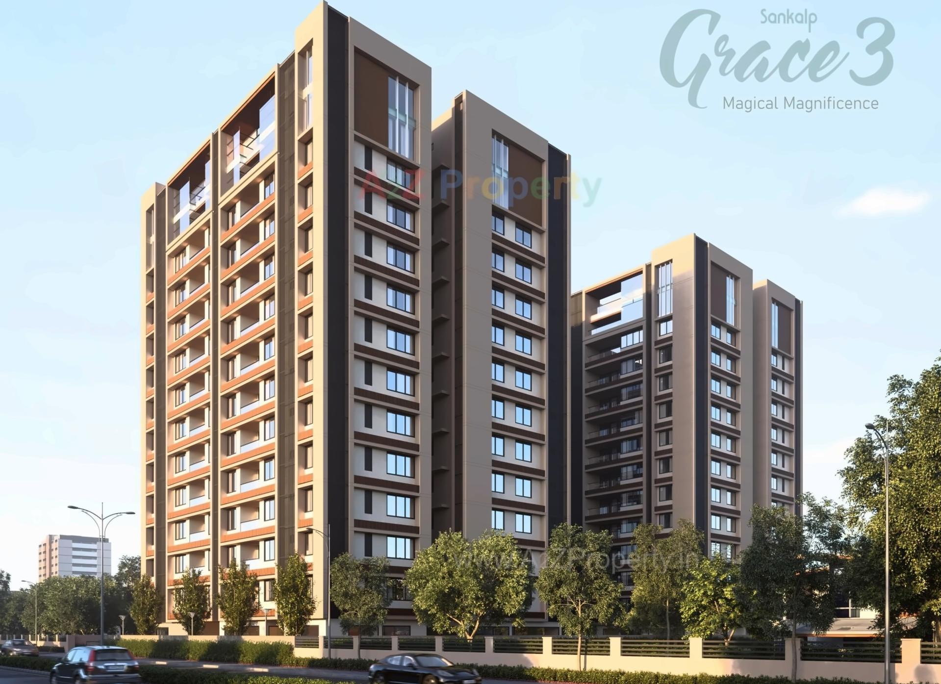 3D Elevation of real estate project Sankalp Grace located at Ahmedabad, Ahmedabad, Gujarat
