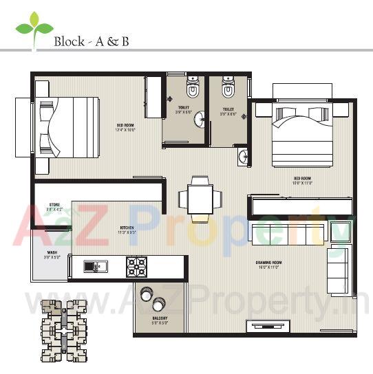 Sankalp_green_layout_design1_big of real estate project Sankalp Greens located at Jagatpur, Ahmedabad, Gujarat