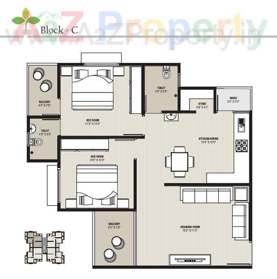 Sankalp_green_layout_design2_big of real estate project Sankalp Greens located at Jagatpur, Ahmedabad, Gujarat