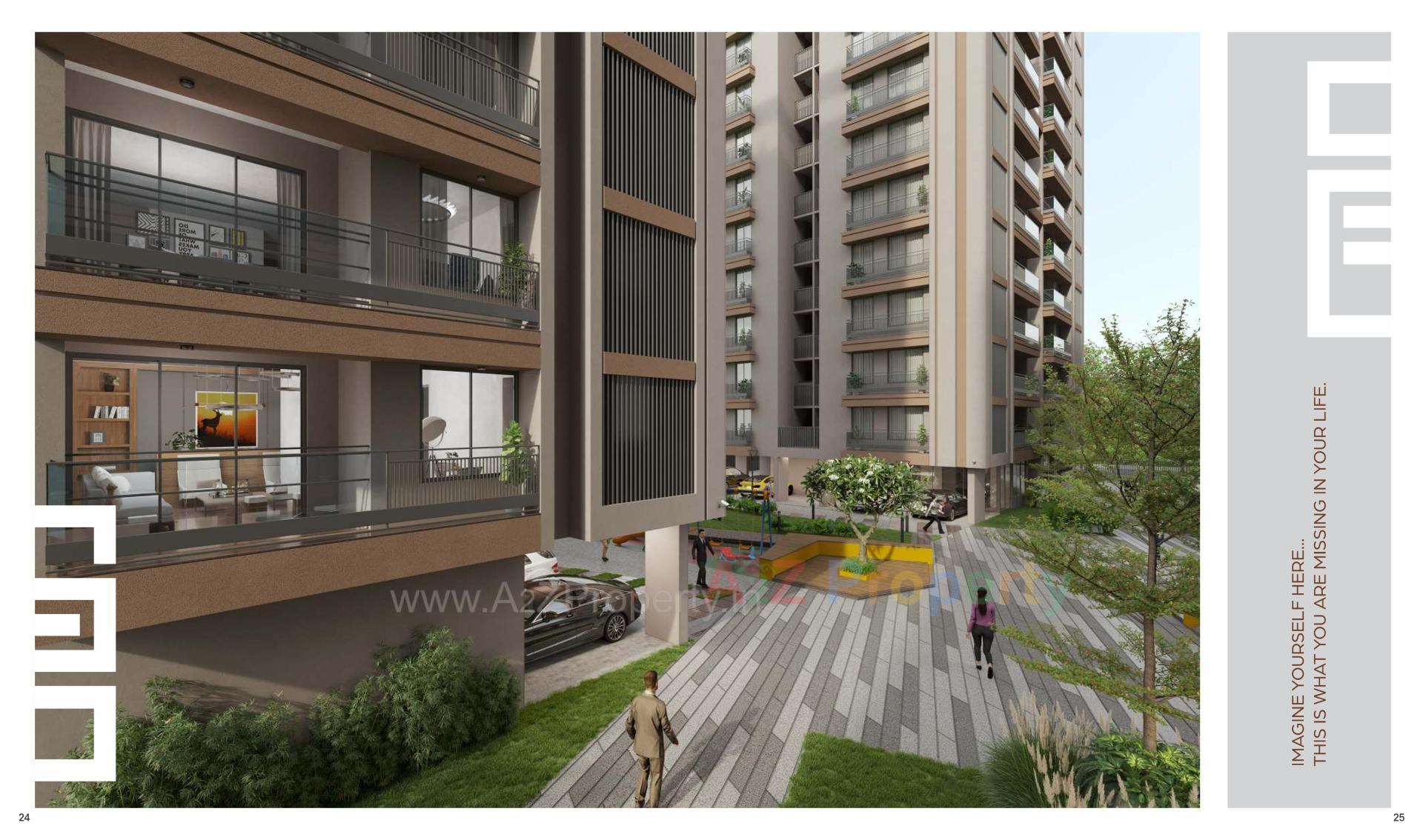 3D Elevation of real estate project Sankalp Gwala located at Ambali, Ahmedabad, Gujarat