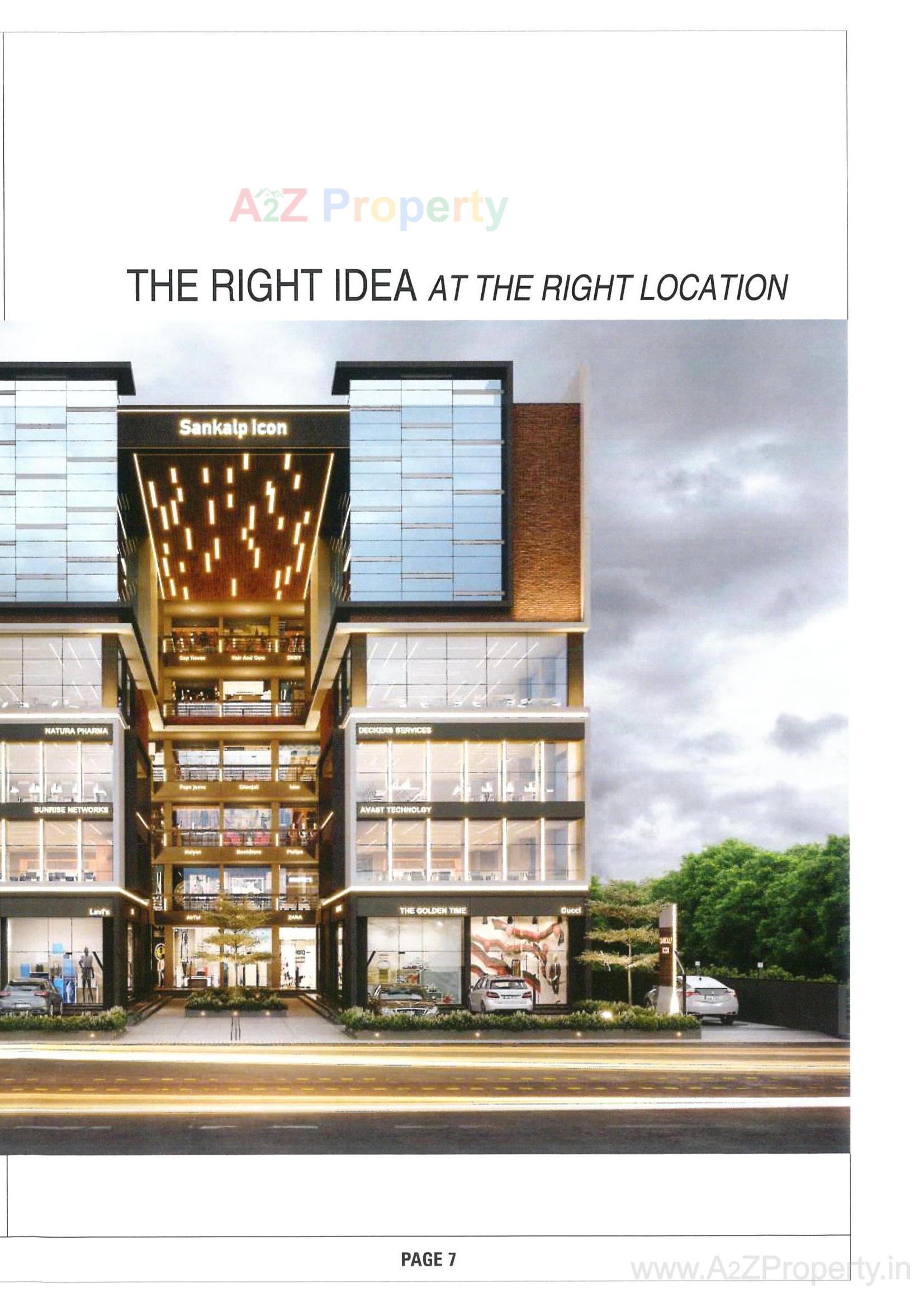 3D Elevation of real estate project Sankalp Icon located at Nikol, Ahmedabad, Gujarat