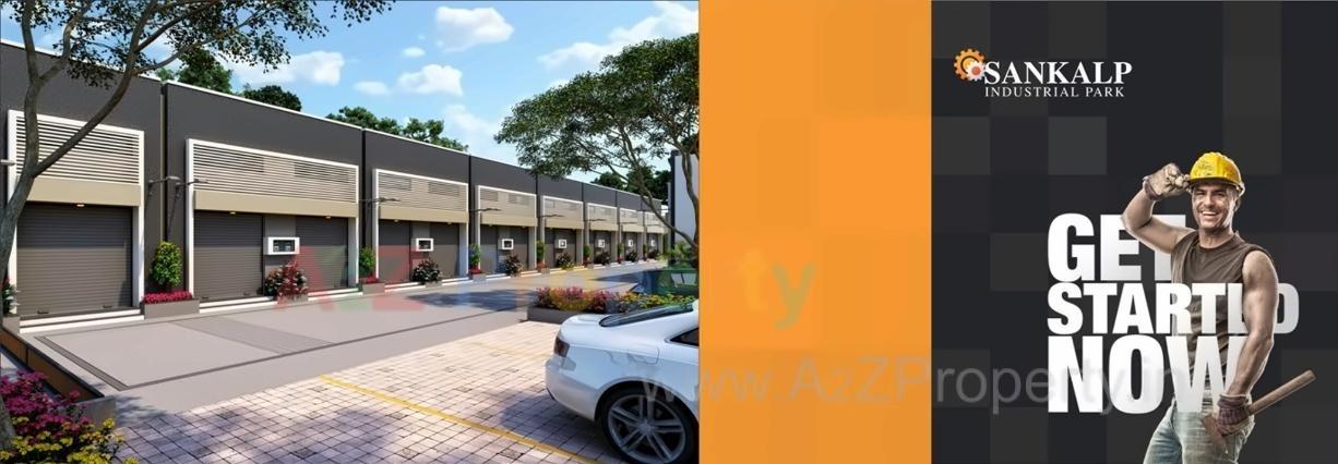 3D Elevation of real estate project Sankalp Industrial Park located at Muthia, Ahmedabad, Gujarat