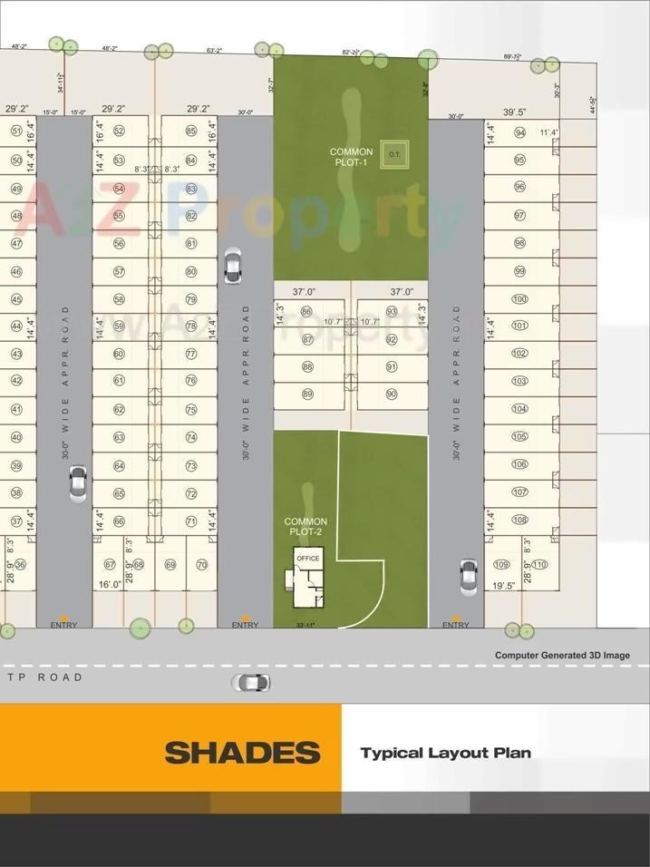 Layout of real estate project Sankalp Industrial Park located at Muthia, Ahmedabad, Gujarat