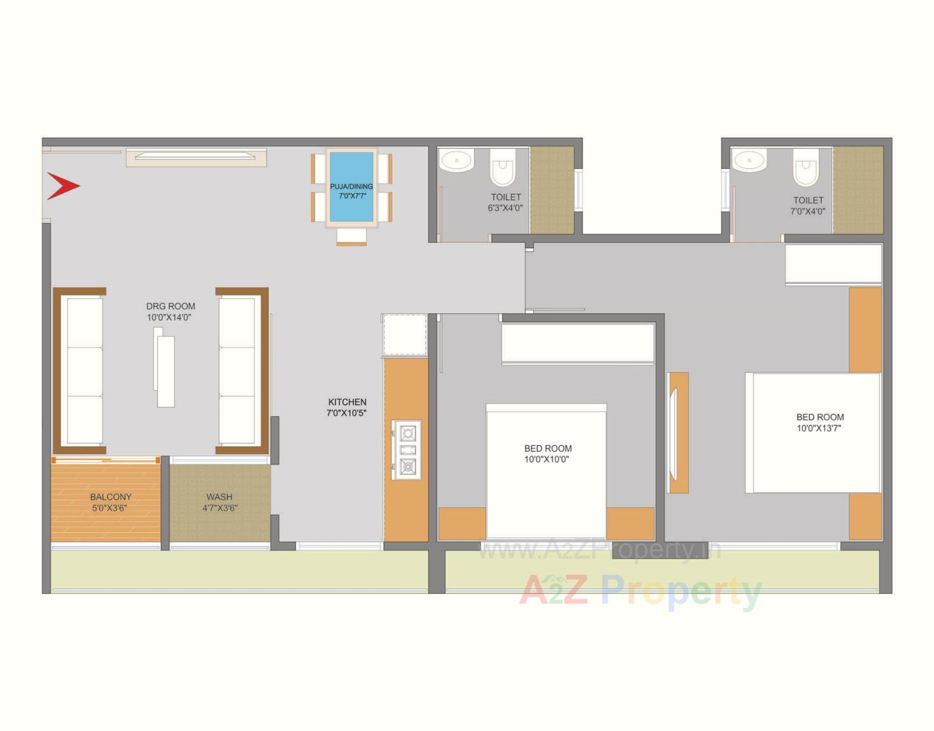 Layout of real estate project Sankalp Residency located at Vinzol, Ahmedabad, Gujarat