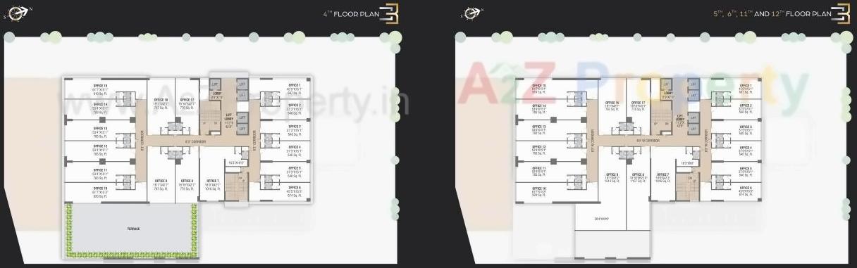 Layout of real estate project Sankalp Square B (i) located at Ahmedabad, Ahmedabad, Gujarat