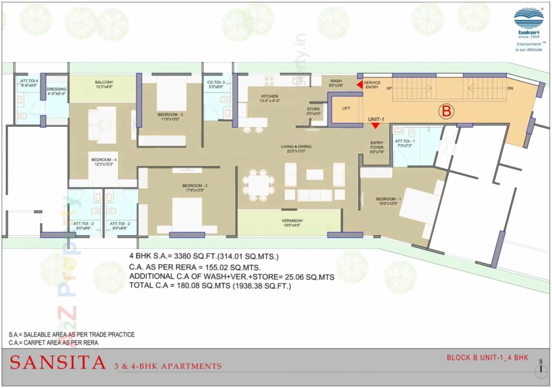 Layout of real estate project Sansita Pratham located at Changispur, Ahmedabad, Gujarat