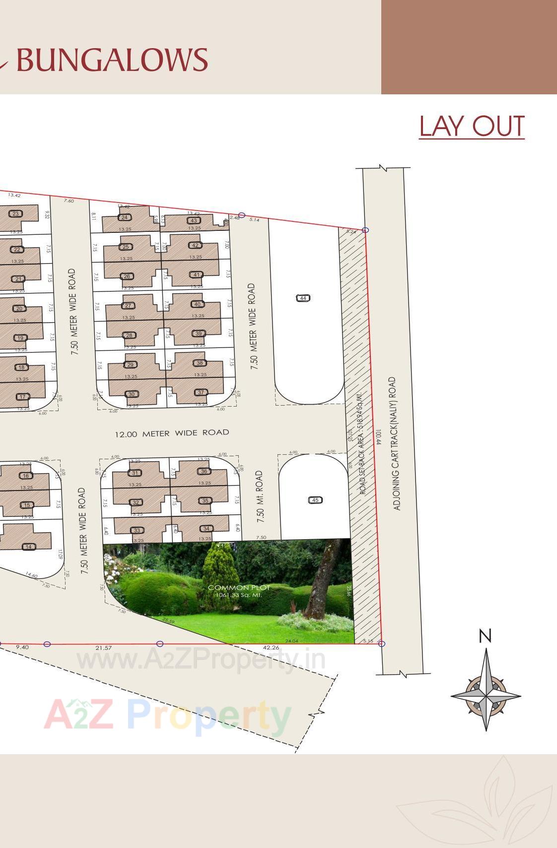 Layout of real estate project Sanskar Bungalows located at Viramgam, Ahmedabad, Gujarat