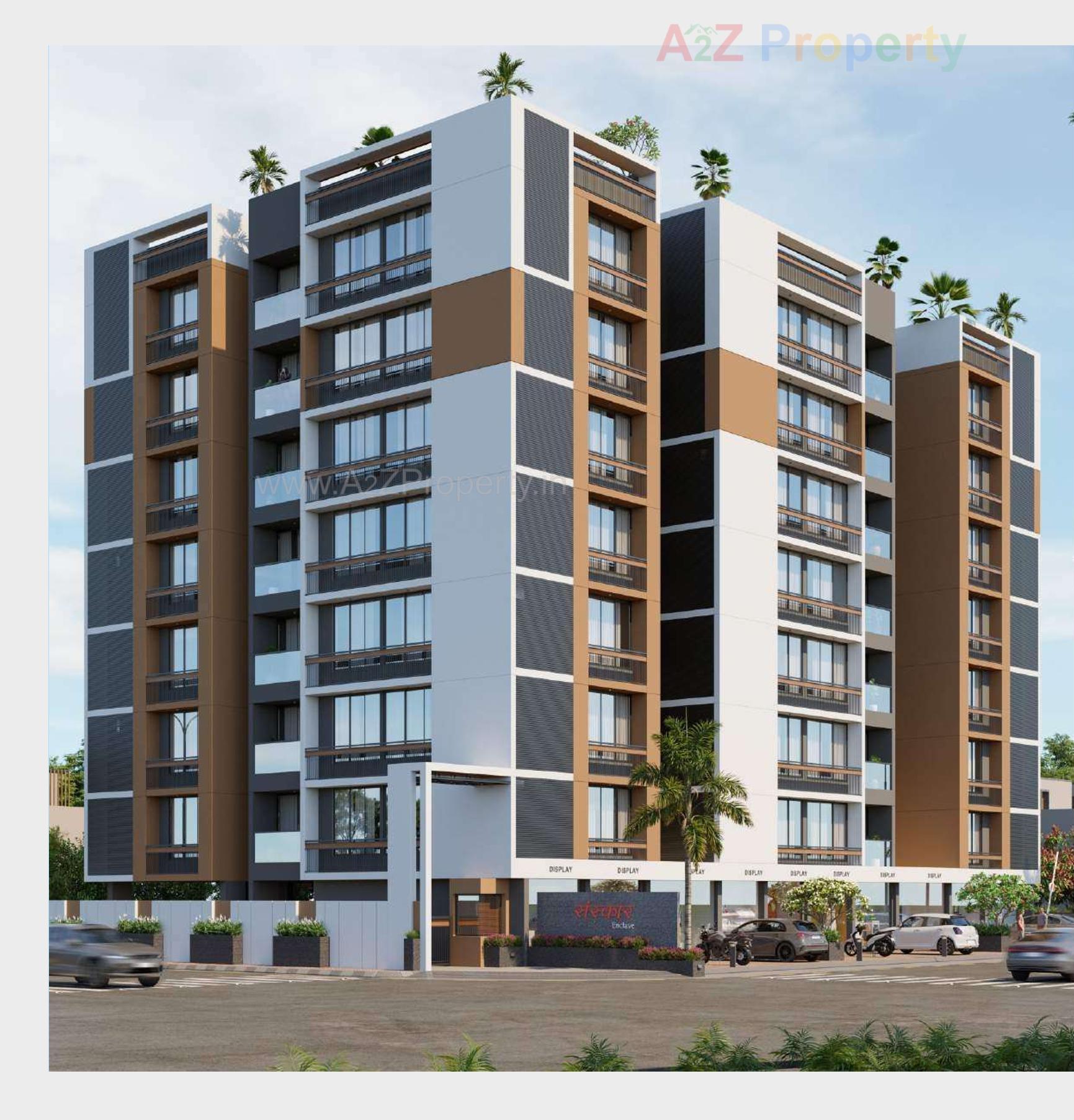 3D Elevation of real estate project Sanskar Enclave located at Chandkheda, Ahmedabad, Gujarat