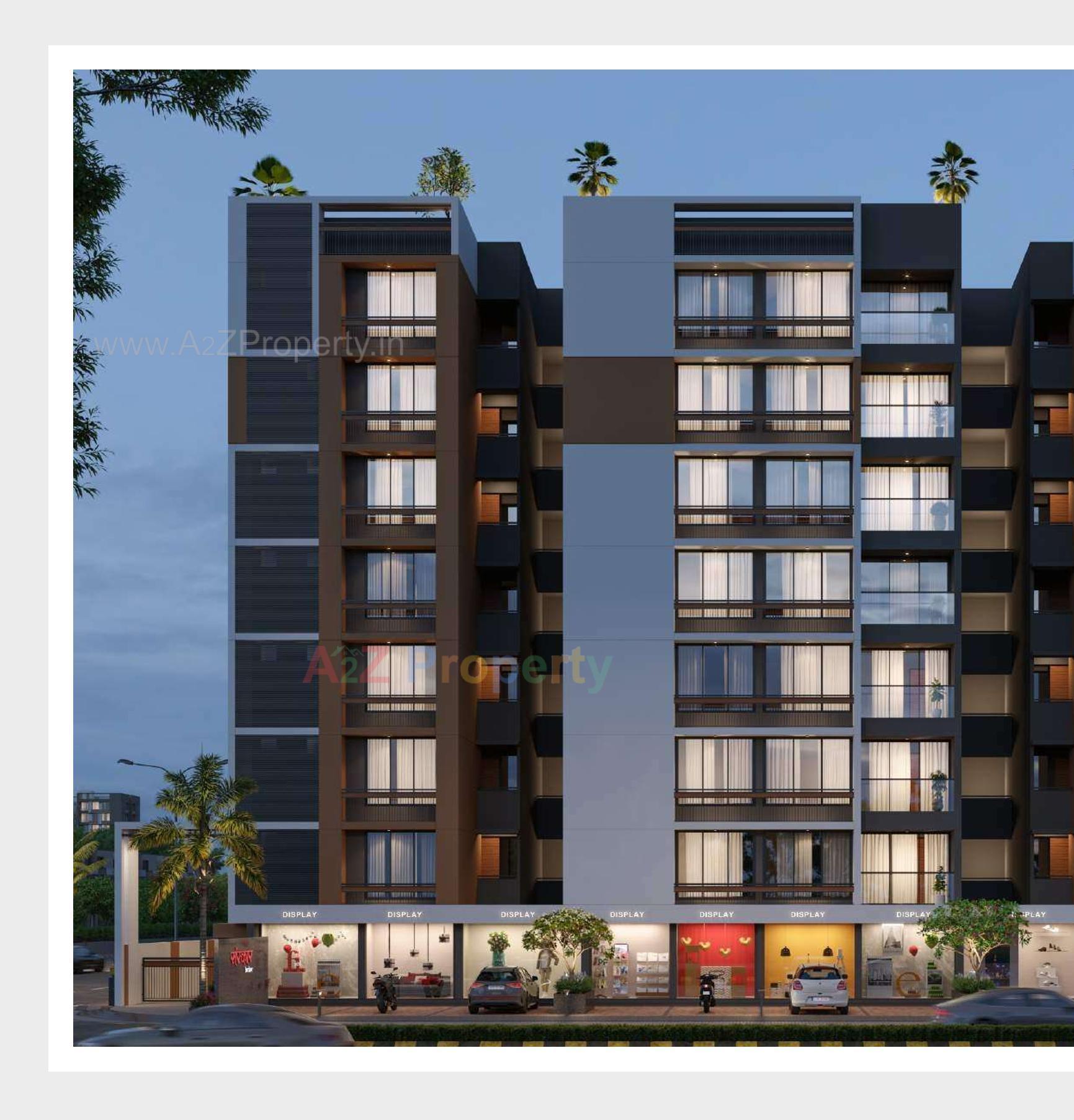 3D Elevation of real estate project Sanskar Enclave located at Chandkheda, Ahmedabad, Gujarat