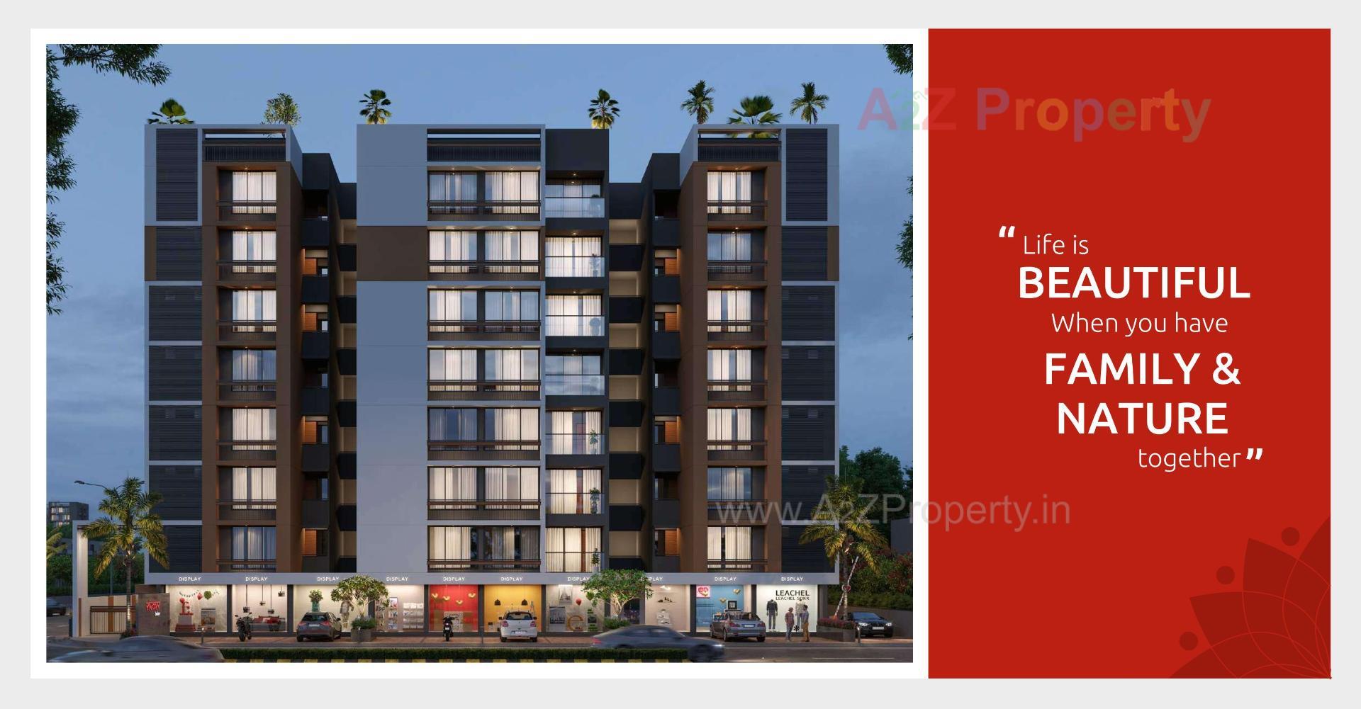 3D Elevation of real estate project Sanskar Enclave located at Chandkheda, Ahmedabad, Gujarat