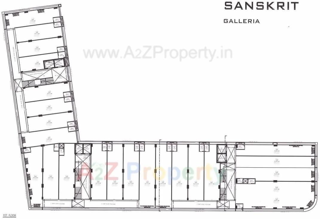 Layout of real estate project Sanskrit galleria located at Ahmedabad, Ahmedabad, Gujarat