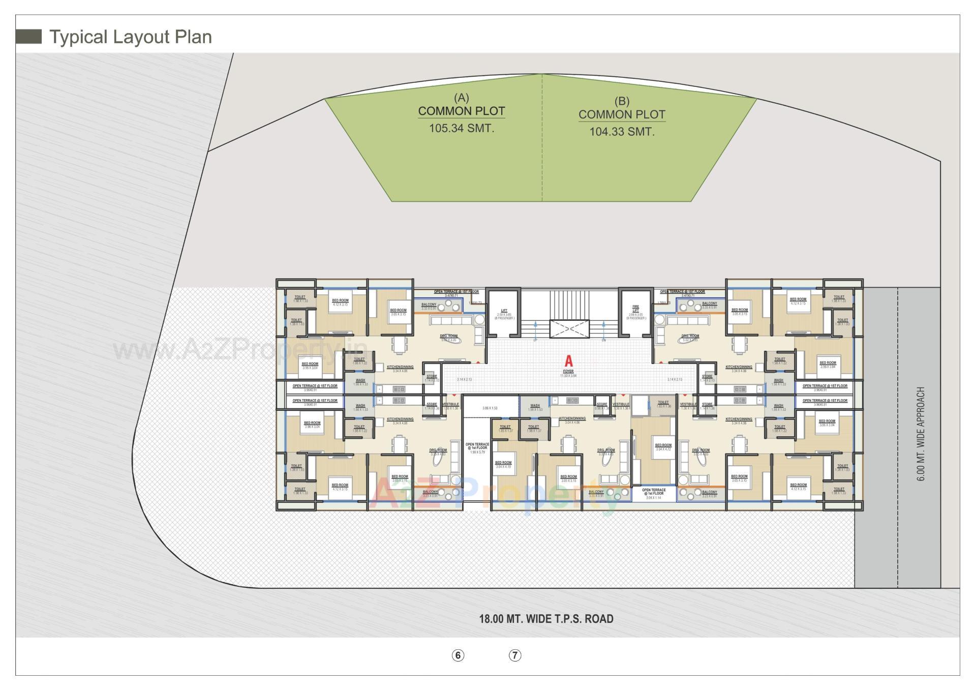 Layout of real estate project Sanskruti Pride located at Kathwada, Ahmedabad, Gujarat