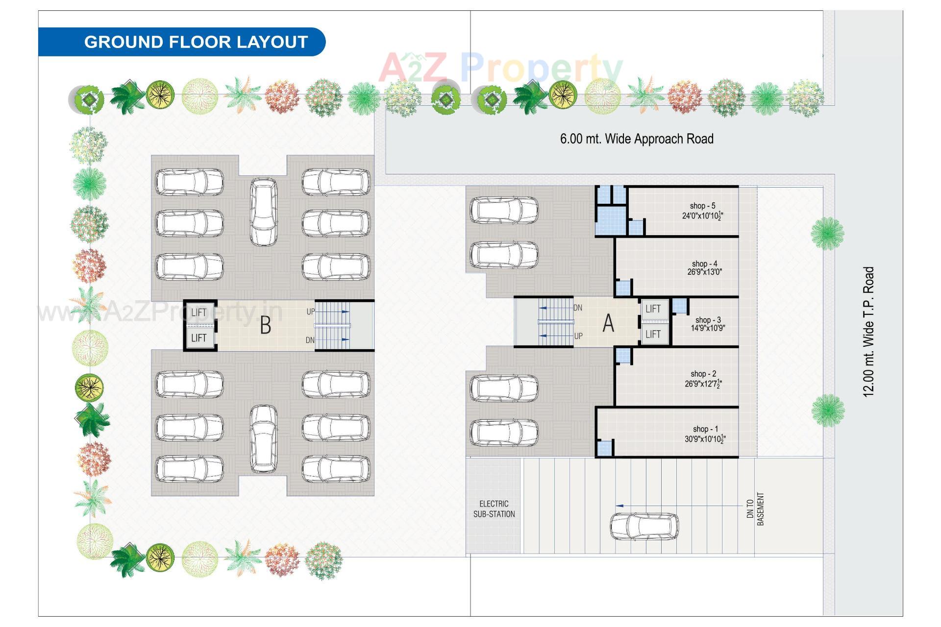 Layout of real estate project Sanskruti Sky located at Vastral, Ahmedabad, Gujarat