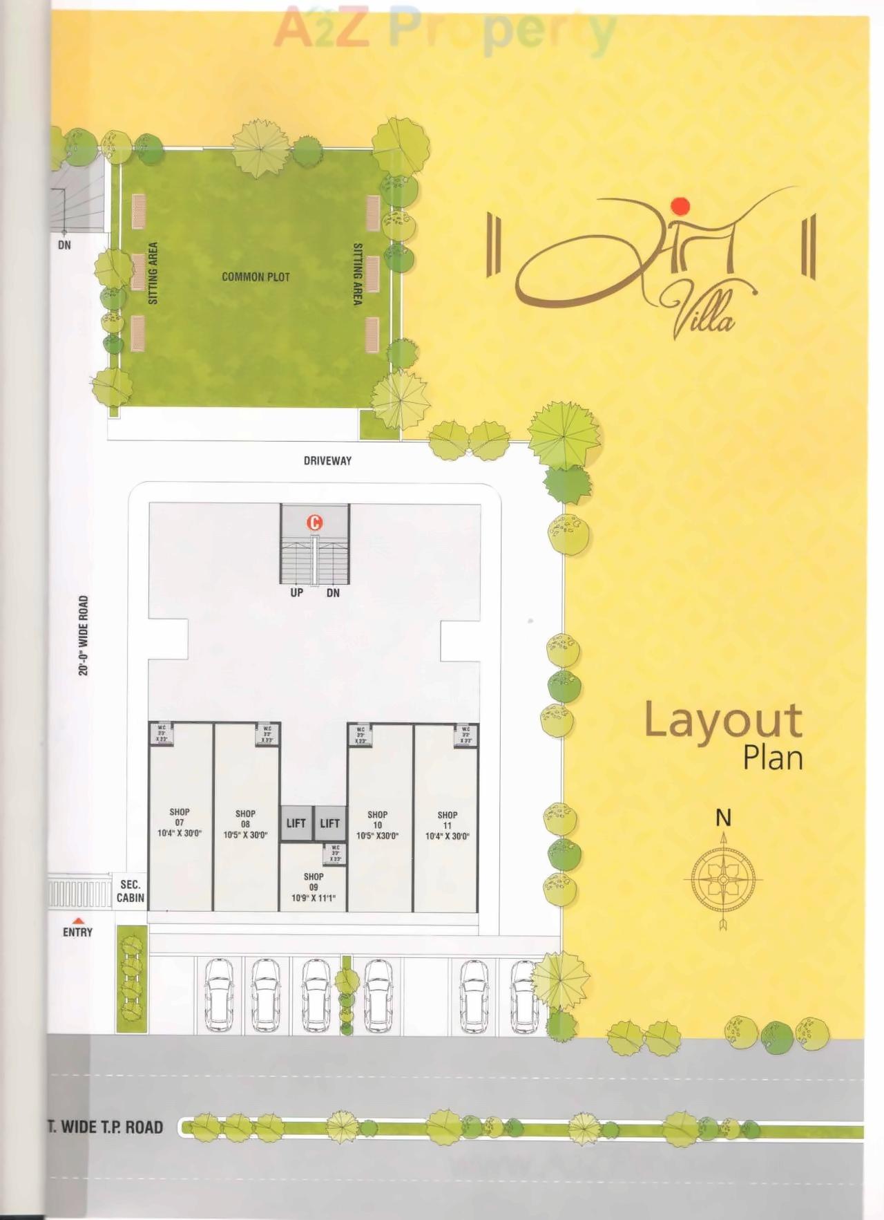 Layout of real estate project Sant Villa located at Vastral, Ahmedabad, Gujarat