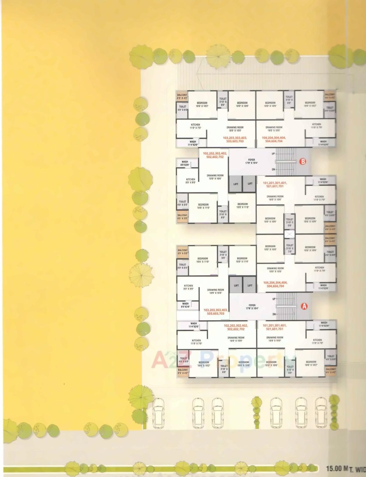 Layout of real estate project Sant Villa located at Vastral, Ahmedabad, Gujarat